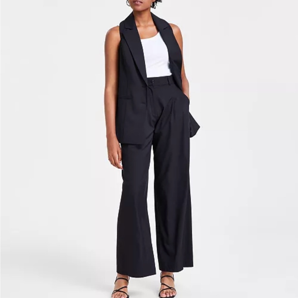 NWT Bar III Women's High-Rise Wide-Leg Pants
